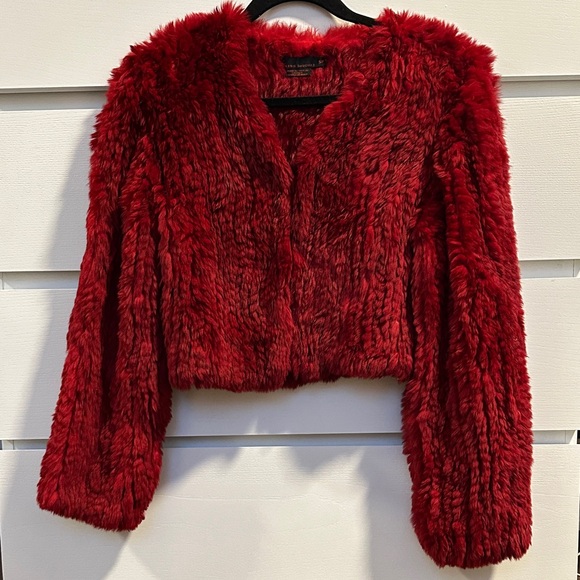 Debbie Shuchat Jackets & Blazers - Chic Red Teddy Jacket